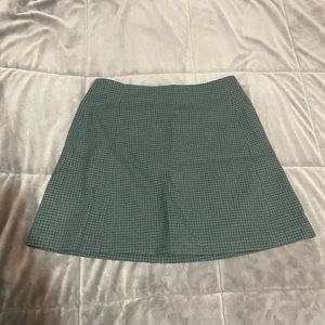 Sunday Best Plaid Wool Mini Skirt